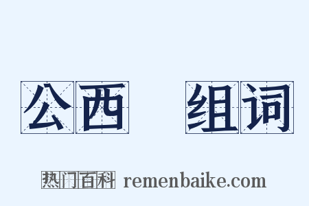 公西華组词是什么意思的图片